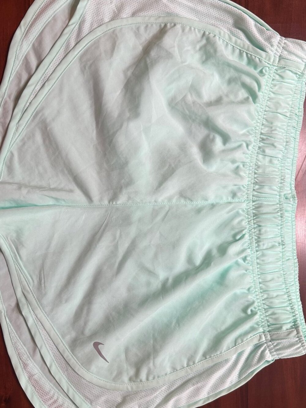 Nike Woman's Dri-fit Athletic Shorts in Mint Green